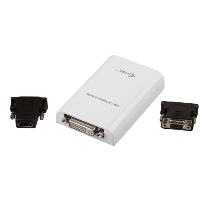 i-tec USB 3.0 Display Adapter Advance DVI +1x HDMI Adapter, + 1x VGA Adapter Full HD+ 2048x1152 Px