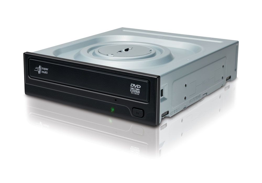 HLDS GH24NS, S-ATA, schwarz, bulk 24/24x DVD-/+R, 12 x DVD-RAM, Dual-Layer