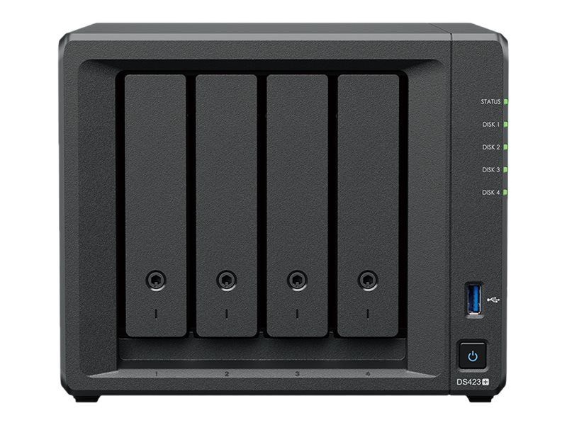 Synology DS423+ NAS, 2x USB 3.0, 2x Gigabit-LAN, 2x M.2 PCIe 4x SATA, Intel Celeron J4125, 4C/4T, 2.00-2.70GHz