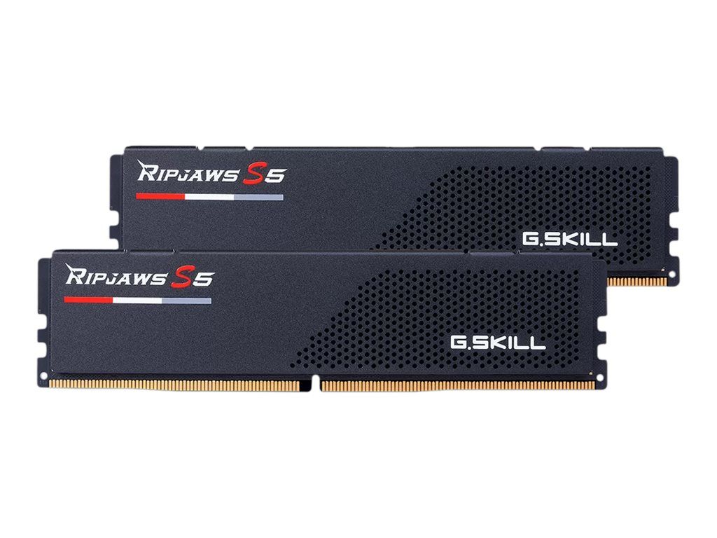 32GB Kit DDR5-6400, G.Skill Ripjaws S5 schwarz 2 x 16GB, CL32-39-39-102, on-die ECC