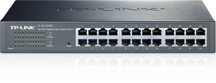TP-Link 24-Port-Gigabit-Easy-Smart-Switch TL-SG1024DE 24 x 10/100/1000 MBit