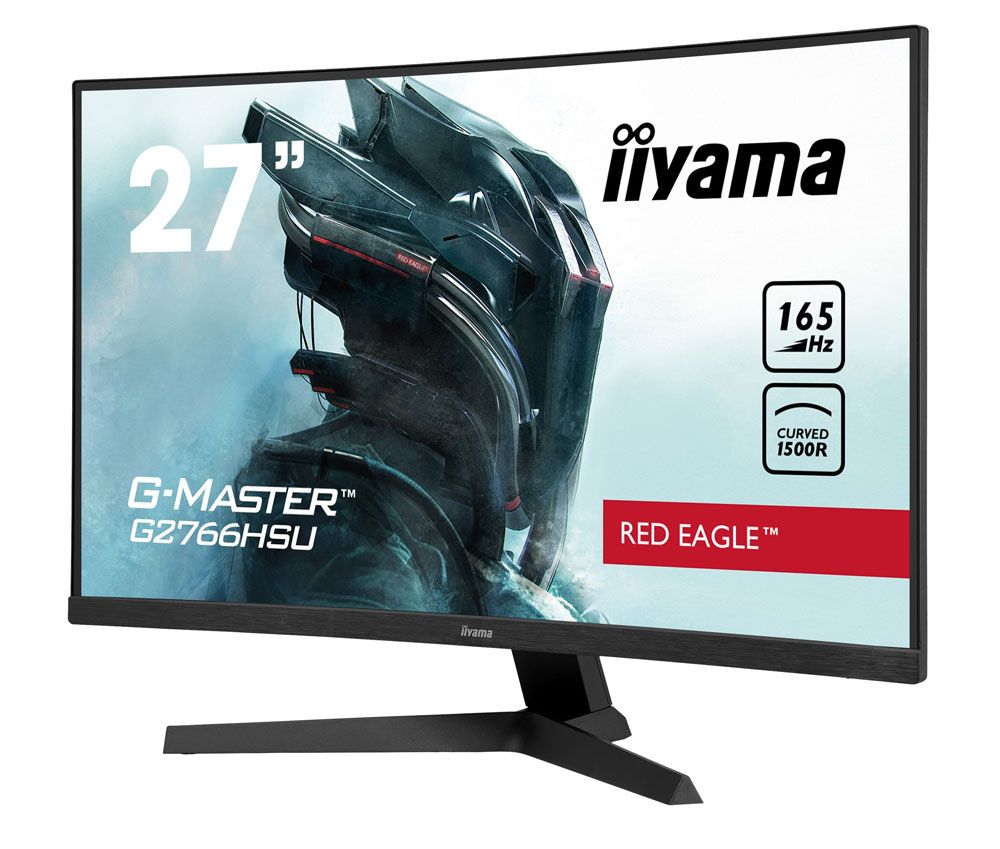 68,6cm 27" iiyama G-Master G2766HSU-B1, 2x HDMI, DP, VA 1 ms, 80.000.000 :1, 250 cd/m², Speaker, curved, 165 Hz